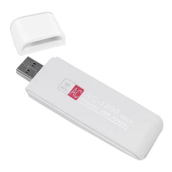 1 vnt 2.4 G/5.8 G USB Bevielio ryšio Adapteris Bevielio Dongle Tinklo plokštė MT7612UN USB Wifi Adapteris