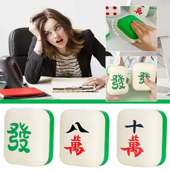 1pc 8.5×5×10cm Stresą malšinančių Mahjong Įdomus Žaislai Lėtai Žiupsnelis Žaislas Ventiliacijos Fidgets Išdaiga Rikošetas Žaislas Jutimo X2Y1