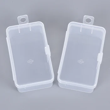 1pc Mažas Chip Box Saugojimo Skaidraus Plastiko PP Medžiaga Saldainiai Dalykėlių Dėžutę