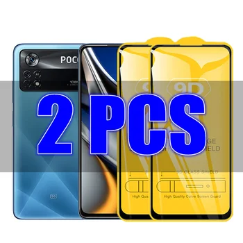 2vnt 9D Stiklo Xiaomi Poco X4 Pro Apsauginį Stiklą Už Poco Poko Pocco Mažai X4Pro X 4 Pro 4Pro X4 Pro 5G Screen Protector