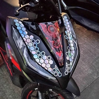 2vnt Kietas Bičių Korio Vinilo Lipdukas Variklinių Priekio Dekoras atsparus Vandeniui Decal Motociklo Kvadratų Etiketės Universal PET