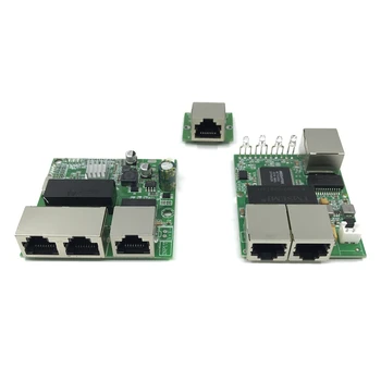 3-port Gigabit switch modulis yra plačiai naudojamas LED eilutė 5 port 10/100/1000 m susisiekti uosto mini switch module PCBA Plokštė