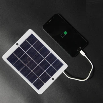 3W 5V Nešiojamas Mobiliojo Telefono Saulės Energijos Bankas Lauko Avarinė Powerbank Saulės Įkroviklis Micro USB Įkrovimo už Xiaomi 