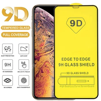 9D Grūdintas Stiklas iPhone 11 12 Mini Pro Max Screen Protector, iPhone X Xr Xs Max 6 6S 6P 7 8 Plius SE2020 Visiškai Padengti Stiklo