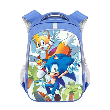 Anime Cartoon Sonic the Hedgehog Vaikų Kuprinės Vaikams Mokyklos Krepšiai Berniukų studentų knygos maišą mados paauglių mokyklos kuprinė