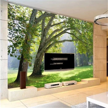 beibehang papel de parede para quarto Užsakymą foto tapetų trimatis miško peizažas TV foną 3d sienų tapetai