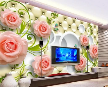 beibehang Užsakymą aukšto lygio dekoratyvinis dažymas tapetų elegantiškas rožių elegantiškas kostiumai 3D fone sienos tapetai, sienų ir 3 d