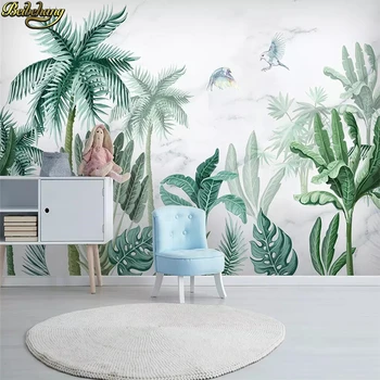 beibehang Užsakymą Viduramžių atogrąžų miškų augalų kraštovaizdžio sienos dokumentų namų dekoro fono nuotrauką freskos 3D tapetai už kambarį