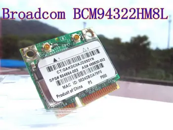 Broadcom BCM4322 BCM94322HM8L Dual Band 802.11 a/g/n 300Mbps Bevielio Wifi Wlan Mini PCI-E Puse Dydžio Kortelę 504664-001 MAC wifi
