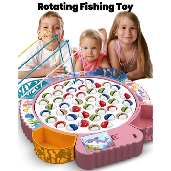 Elektros Žvejybos Žaislų Rinkinys Sukasi Žuvų Žaidimas Babiestoddler Žaislai Montessori Koordinavimo Švietimo Žaislas Dovana Vaikams