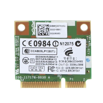 hp BCM943224HMS Belaidis dviejų dažnių 802.11 a/g/n) Half Mini PCI-E WiFi Kortelės