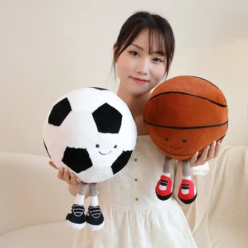 Karšto krepšinio, Futbolo Pliušiniai Žaislai Įdaryti Modeliavimas Minkštas Kamuolys Pliušas Pagalvės Kūrybos Apdailos Žaislas Vaikams, Dovana