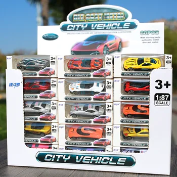 Keli Pakrauti Lydinio Automobilio Modelį Stumdomas Inžinerijos Transporto priemonių Žaislas Vaikų Žaislai
