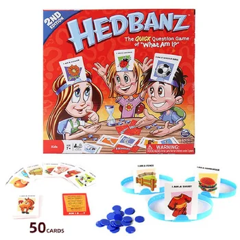 Ką aš atspėti, kas aš esu Hedbanz šeimos susibūrimo stalo žaidimo kortelės