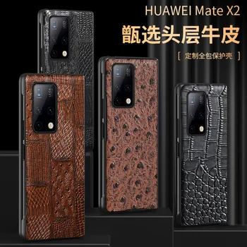 Langsidi Originali Odos Atveju Huawei Mate X2 Atsparus Smūgiams Galinį Dangtelį Fundas Už Huawei Mate X2