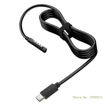 Lanksti Prijungti USB C Įkrovimo Kabelis Pakeitimo Paviršiaus Pro 1 2RT Nešiojamas 59inch Įkrovimo Kabelis Priedų