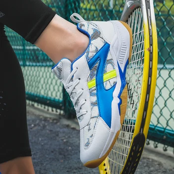 Nauji Teniso Bateliai Vyrų ir Moterų Profesinės Kvėpuojantis Badmintono Bateliai Šviesos Teniso Bateliai Tinklinio Treniruočių Bateliai Vyrai
