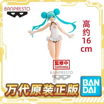 Originalus Bandai BP Banpresto Vocaloid Lenktynių 2022 Hatsune Miku PVC Anime Veiksmų Skaičius, Modelio Surinkimo Žaislai mergaitėms Dovanų