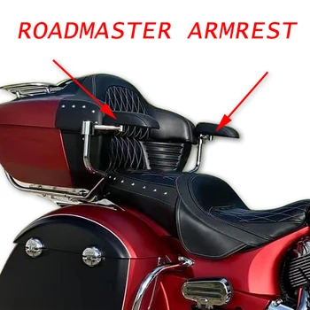 Panical Keleivių Porankiai Kamieno Kairėje Ir Dešinėje Paramą Indijos Roadmaster Motociklo 2014-2023 Oda Juoda Ruda