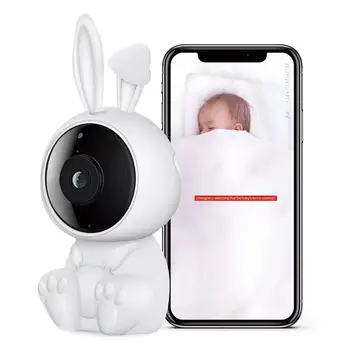 Pažangi Vaizdo Kūdikio stebėjimo dvipusis Balso 100 laipsnių Itin Plataus kampo Objektyvas 1080p Raiškos vaizdo Kamera