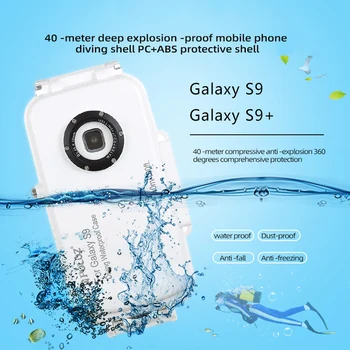 Puluz Riebalų Karvės Tinka Samsung S9 + Mobiliojo Telefono po vandeniu Korpusai Samsung Series 40 M Povandeninis Korpusai Vandeniui Atveju