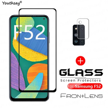 Samsung Galaxy F52 Stiklas, Grūdintas Stiklas Samsung F52 Stiklas Skaidrus Ekranas, Kamera Raštas Plėvelės Samsung Galaxy F52 5G