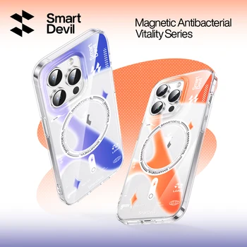 SmartDevil Spalvinga magnetinio siurbimo telefono dėklas skirtas iPhone 14 Pro Max Magsafe Belaidžio Įkrovimo Atveju foriPhone Magnetas Galinį Dangtelį