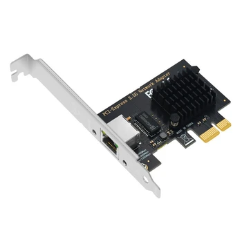 SSU, PCI Express Tinklo Kortelė 2,5 Gb / s PCIE Gigabit Ethernet Tinklo plokštė LAN Adapteris 1 Port RJ45 už I225V Žetonų už Stalinį KOMPIUTERĮ