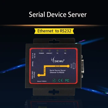 Su maitinimo serijos tinklo serverio Serijos prietaisas serveriai Ethernet Converter į RS232 serial konverteris, RJ-45 LAN Adapterį