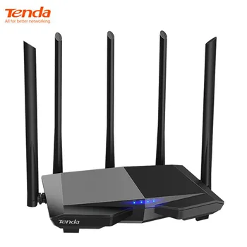 Tenda AC7 AC1200 router dual band 2.4 GHz, 5 ghz WiFi 1167Mbps WiFi didelis pelnas 5 antena network extender Kinija versija
