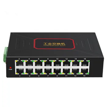 Tiekti 16 Uostų Industrial Ethernet Komutatoriai 10/100Mbps DIN Bėgio Tipo RJ45 Tinklo JUNGIKLIS 16 port gigabit switch