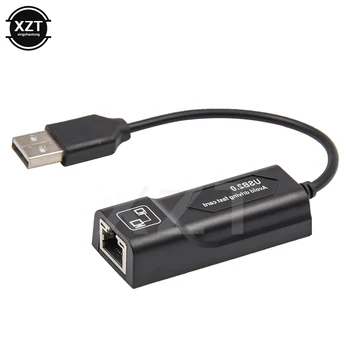 USB Ethernet Adapter Tinklo plokštė USB Lan Mini Tinklo Adapteris, USB į RJ45 10/100 Mbps Lan USB RJ45 Kortelę, skirtą 