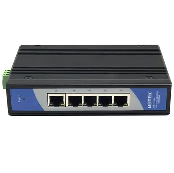 UT-6405 5 uoste, pramoninės klasės ne-valdomas Ethernet switch 10/100Mbps auto derybų dvipusis half duplex, Auto MDI/MDI-X