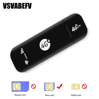 VSVABEFV 4G LTE Maršrutizatorių 150Mbps Nešiojamas USB Dongle Wifi Router Wilress Lauko Modemo Mobiliojo ryšio Maršrutizatorius su SIM Kortelės Lizdas Biuras