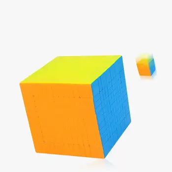 Yuxin Mažai Magija 11x11x11 Stickerless Įspūdį Magic Cube Greitis 11x11 Profesinės Cubo Magico Švietimo Žaislai Vaikams Berniukas