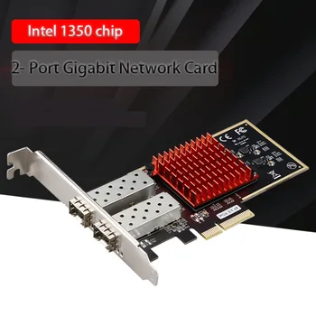 Žaidimų prisitaikanti Pluošto port SFP PCI-E Gigabit ethernet Optinio Tinklo Kortelės adapterį Pluošto lan Kortų Žaidimas, PCI-E Card kompiuterių priedai